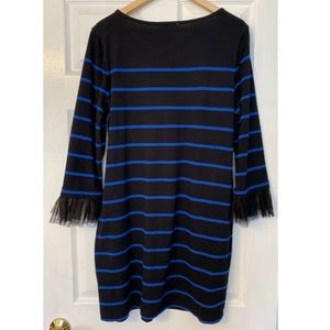 Beach Lunch Lounge Tulle Striped Dress